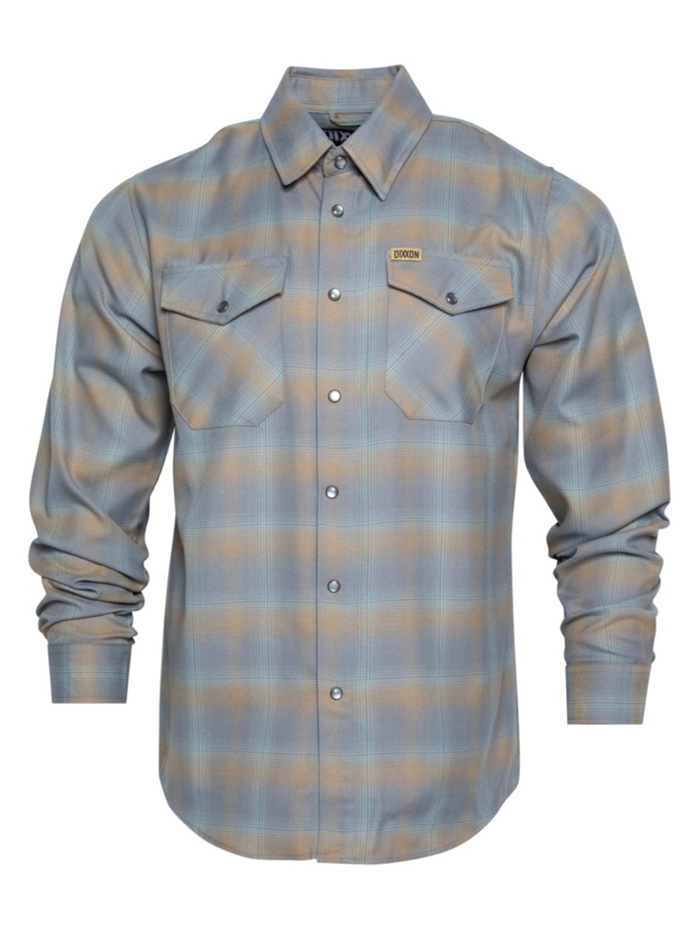 DIXXON Generations Flannel Shirt Mens Medium Pearl Snap Plaid Western Casual